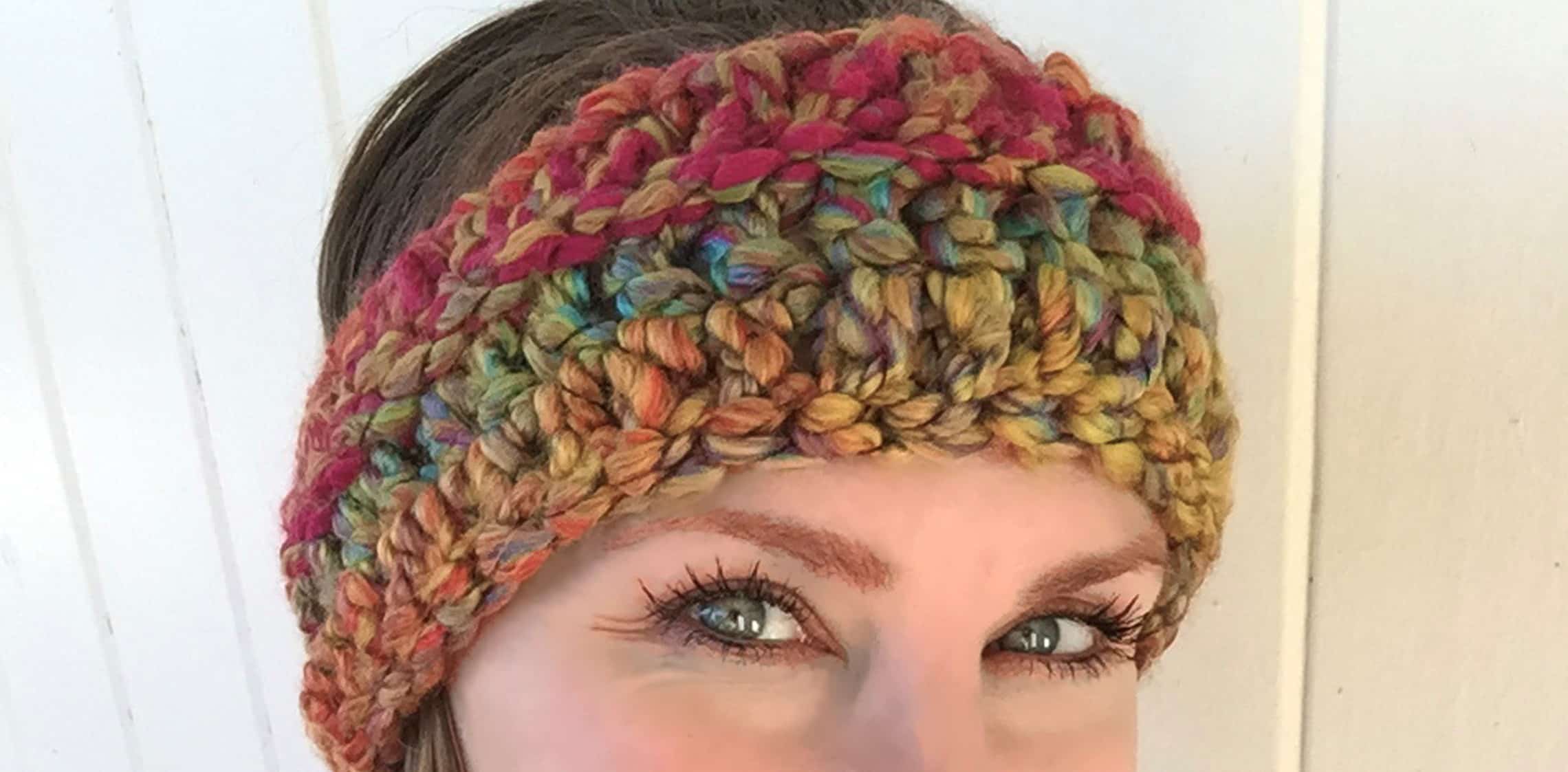 rainbow skies crochet headband pattern free crochet pattern
