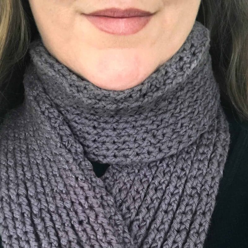 minimalist crochet scarf free pattern