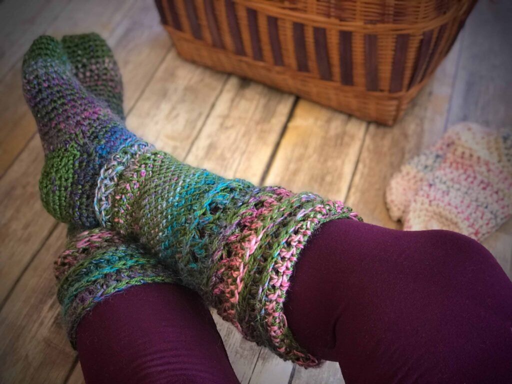 Tunisian Crochet Leg Warmers Tutorial 