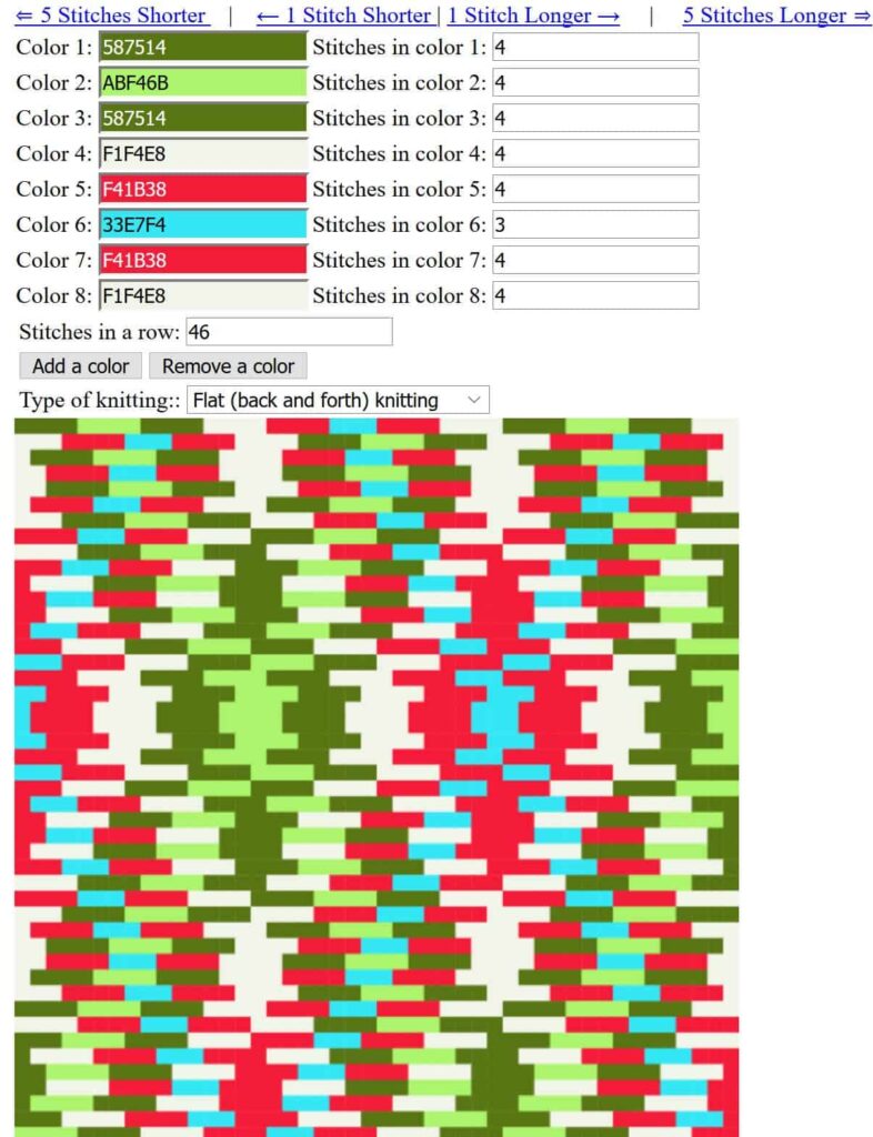 Color Pooling Yarn List