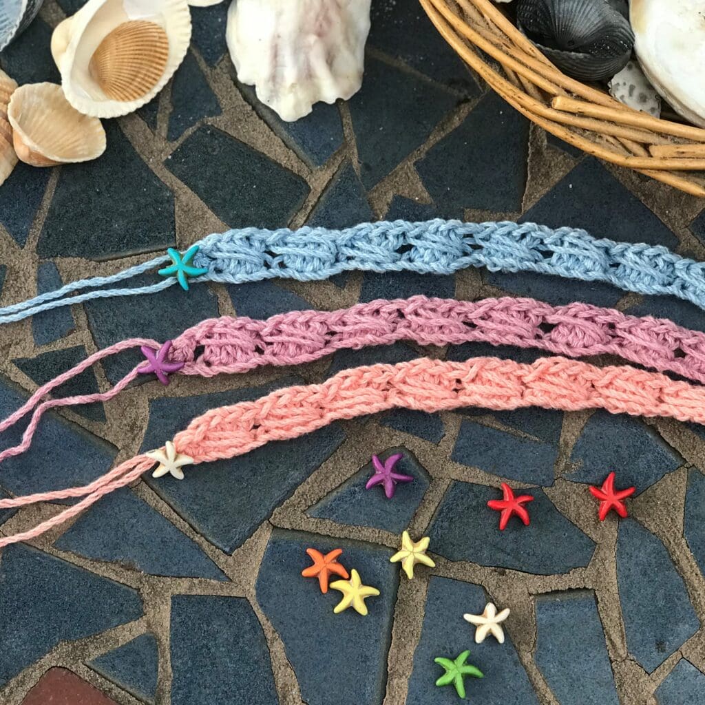 Crochet Friendship Bracelet Pattern Beach Inspired 1