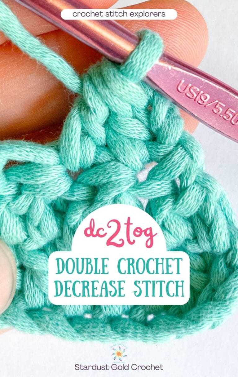 Double Crochet Decrease Stitch (Dc2tog) Tutorial - Stardust Gold Crochet