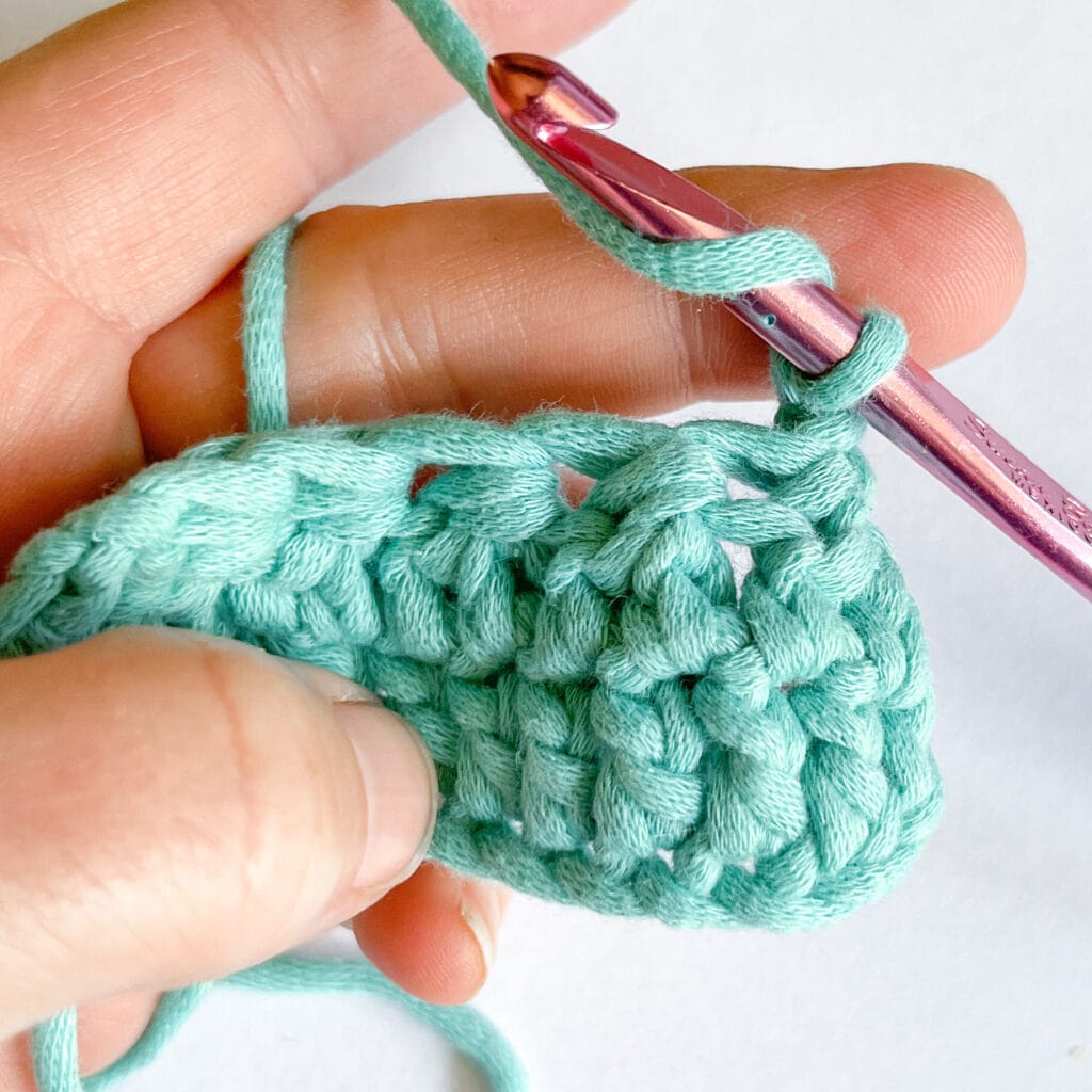 double crochet 2 together decrease step 1