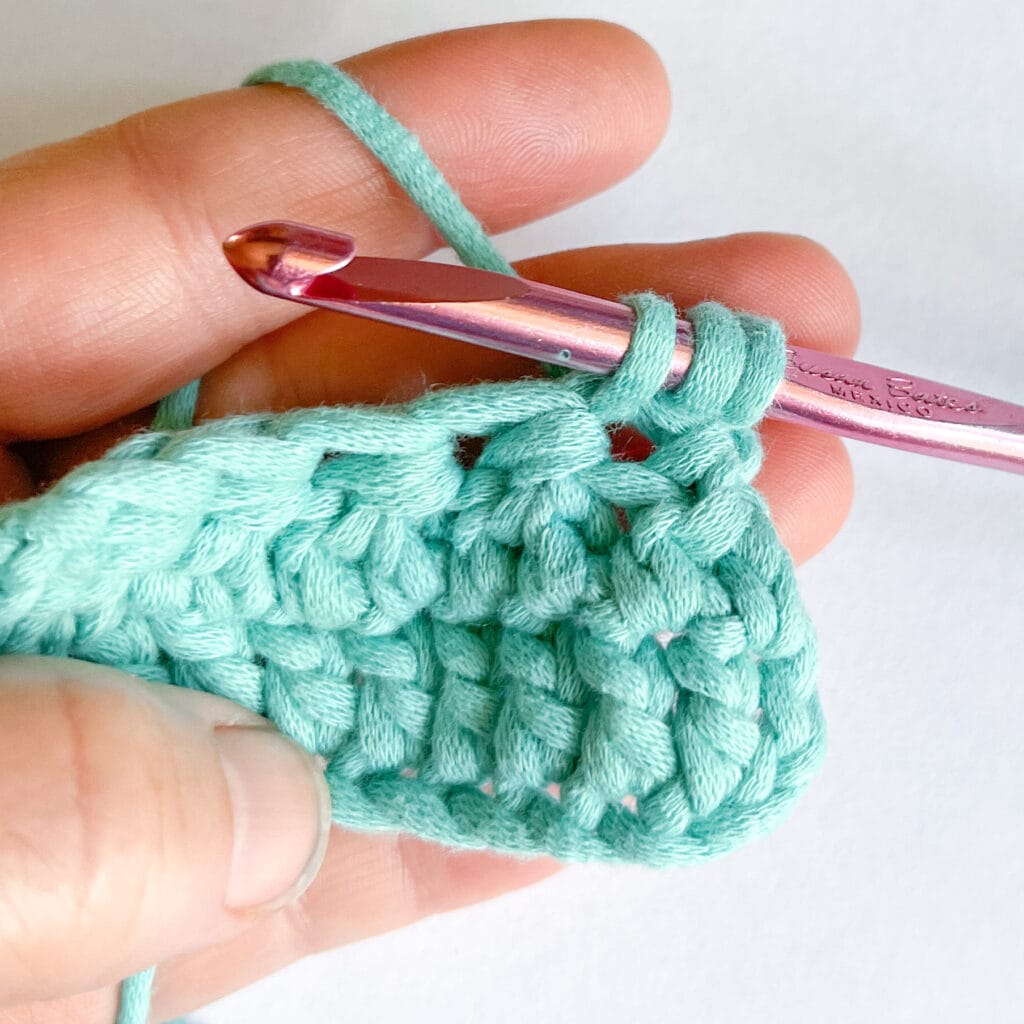 double crochet 2 together decrease step 2