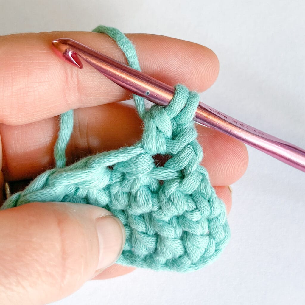 double crochet 2 together decrease step 4