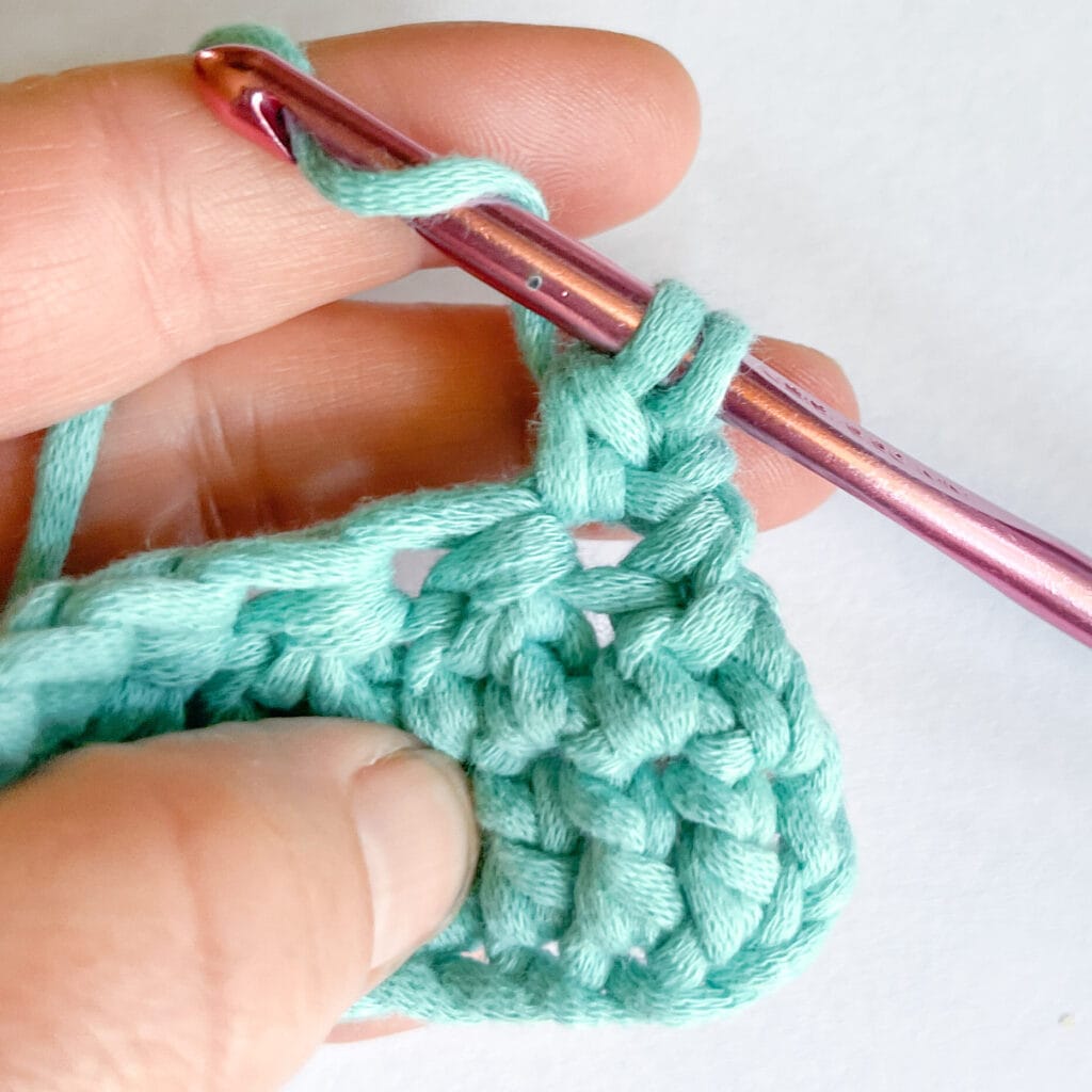 double crochet 2 together decrease step 5