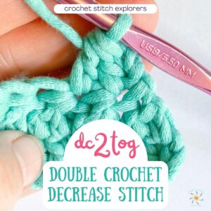 double crochet decrease stitch tutorial