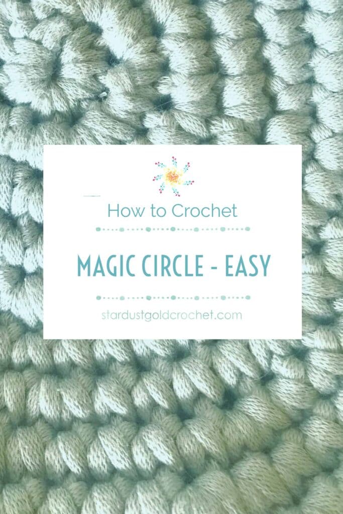 How to make a magic circle in crochet pinterest pin