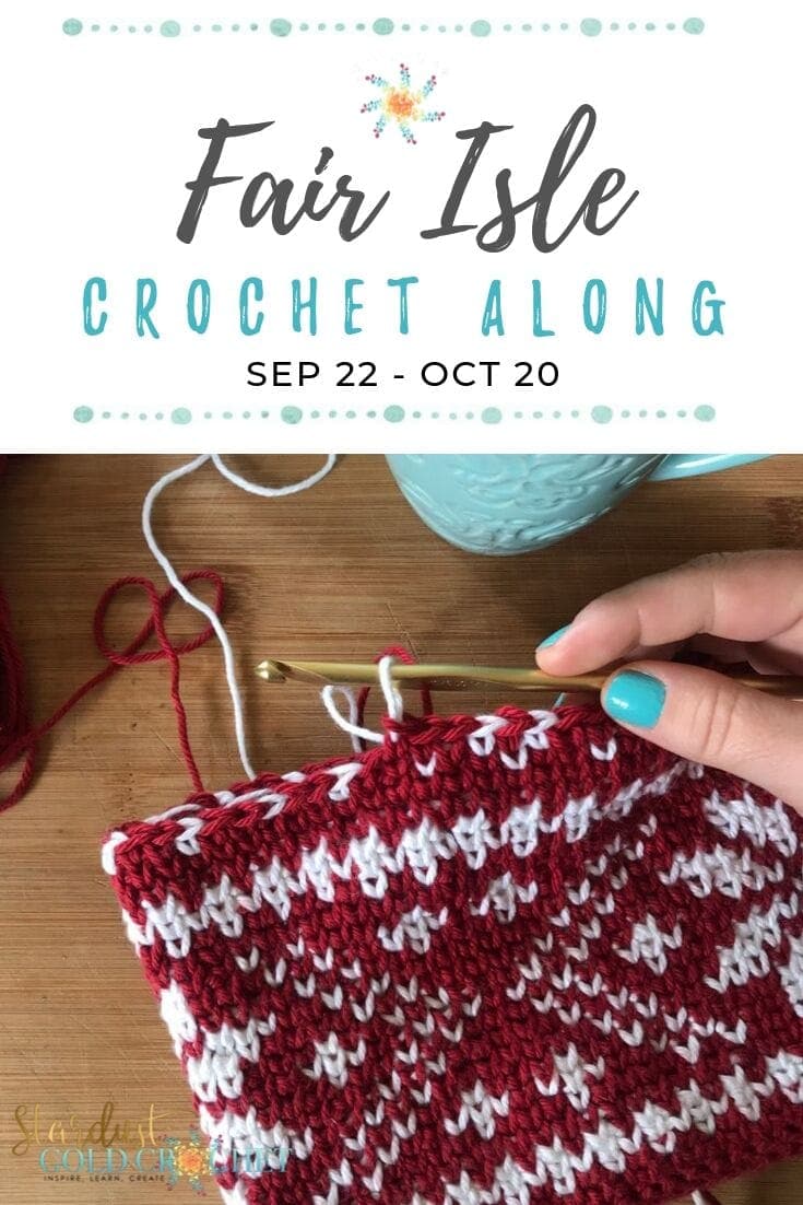 How to Crochet a Fair Isle Beanie (Part 1) - Stardust Gold Crochet