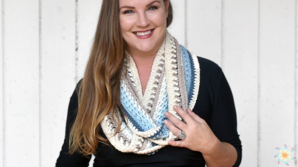 Mandala Infinity Scarf by Stardust Gold Crochet