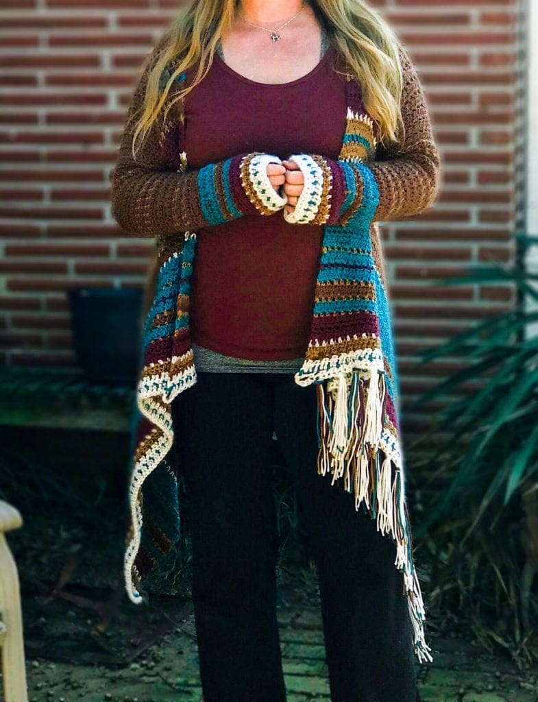 Navajo Blanket Cardigan Crochet Pattern
