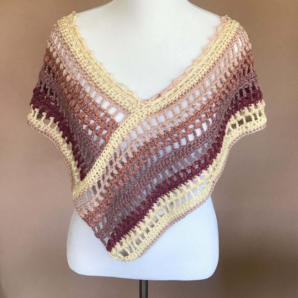 Ara Poncho Crochet Pattern (Front)