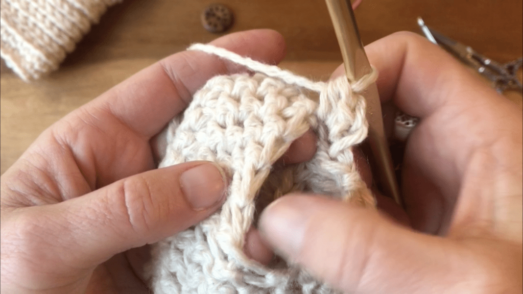 sewing the thumb