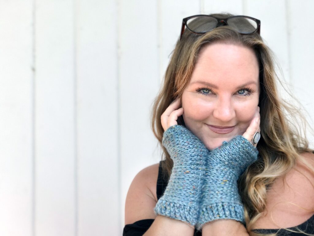 beginner crochet mittens