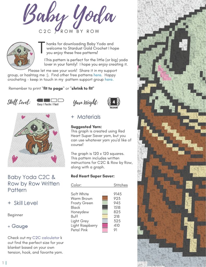 Crochet baby yoda blanket sale