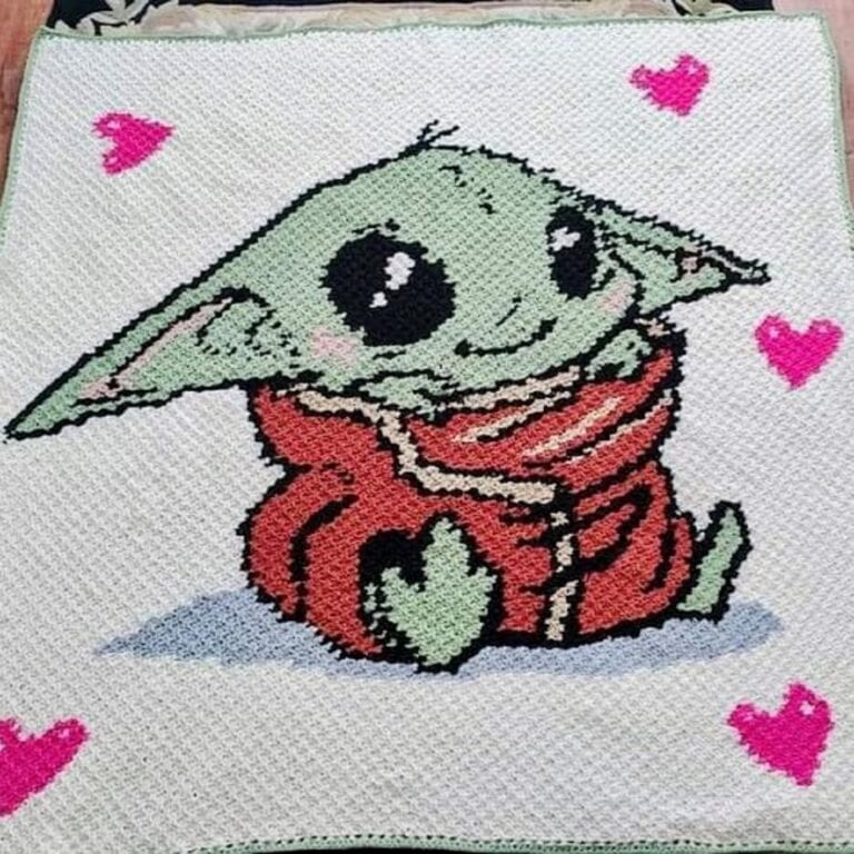 Baby Yoda C2C Blanket Pattern