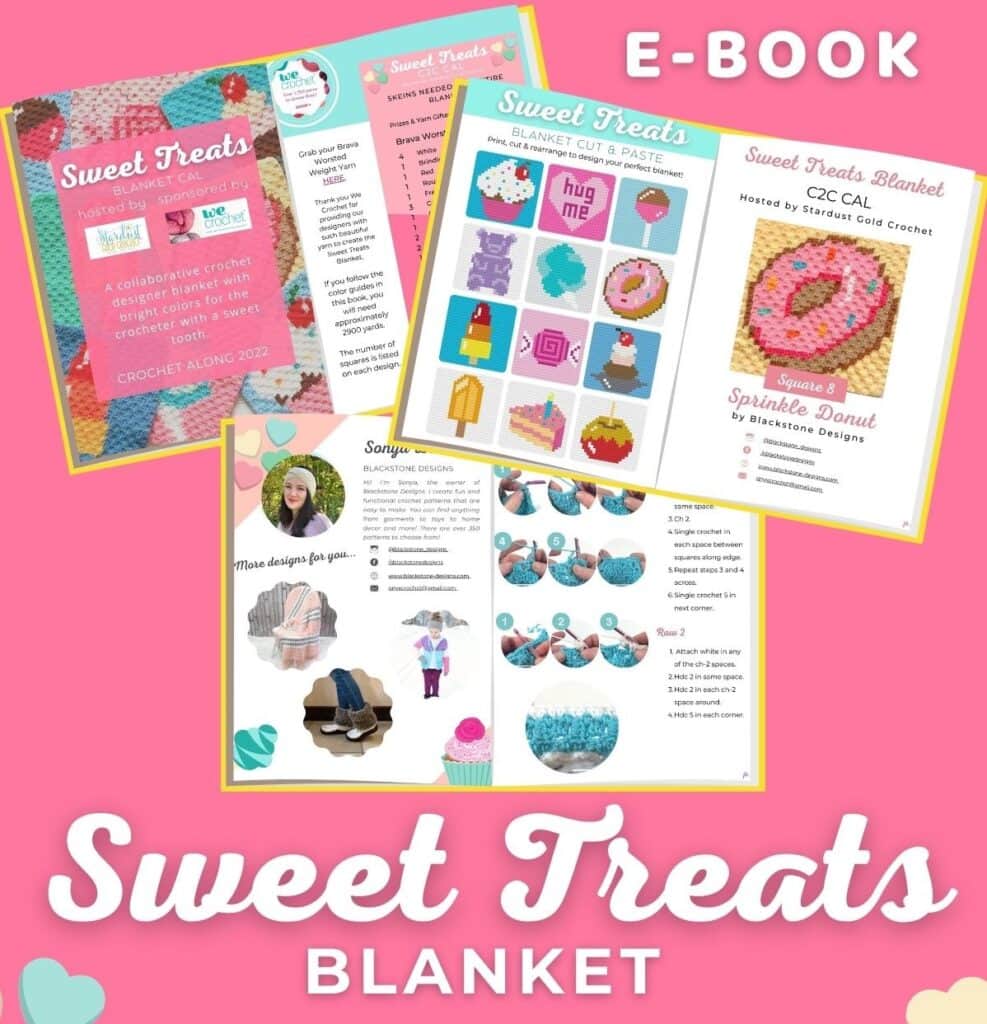 Sweet Treats Crochet Blanket Pattern EBook Sample