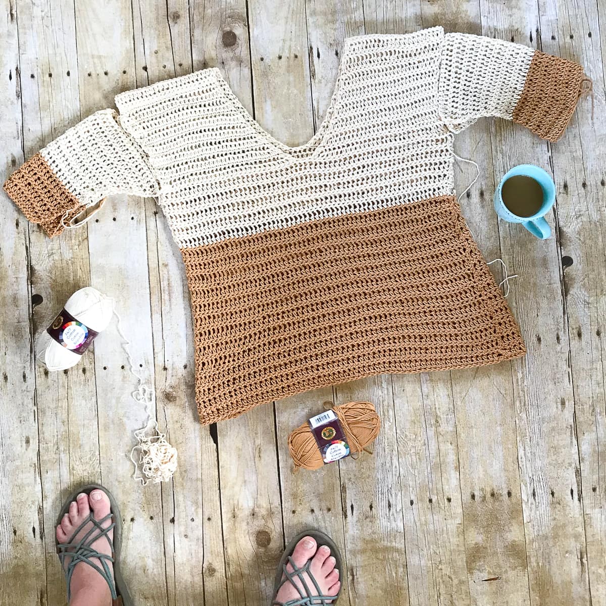 Vega Beginner Crochet Sweater Pattern-71