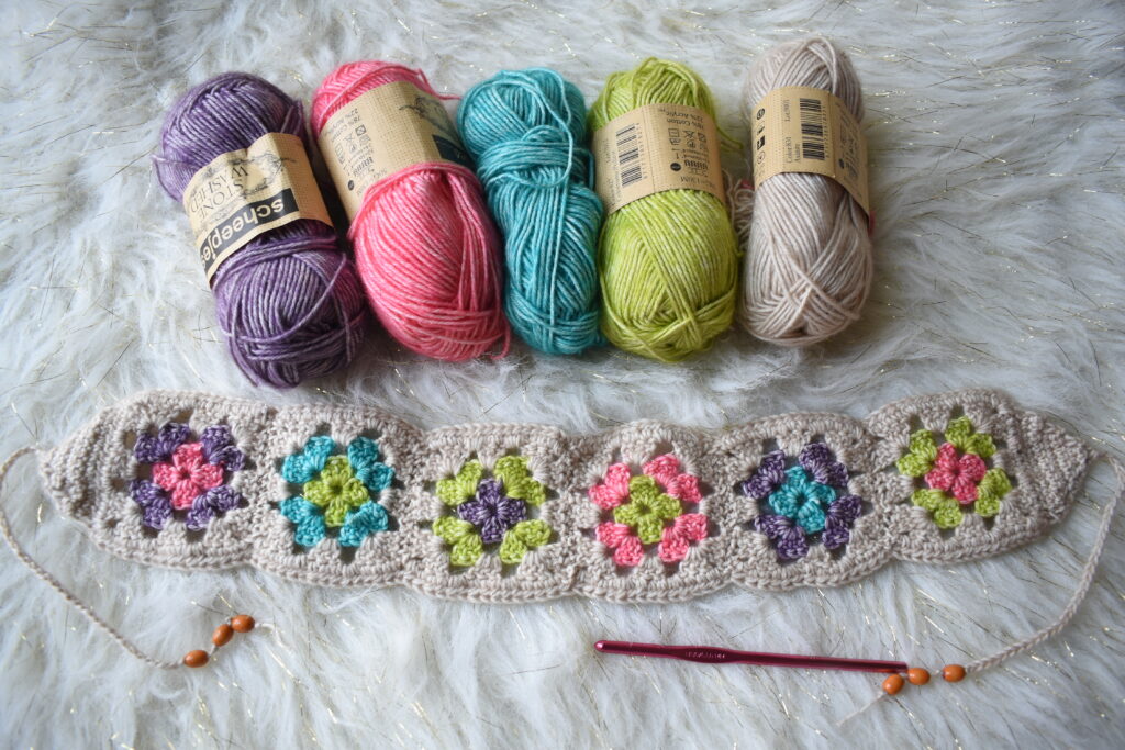 Granny Square Headband Crochet Pattern (12)