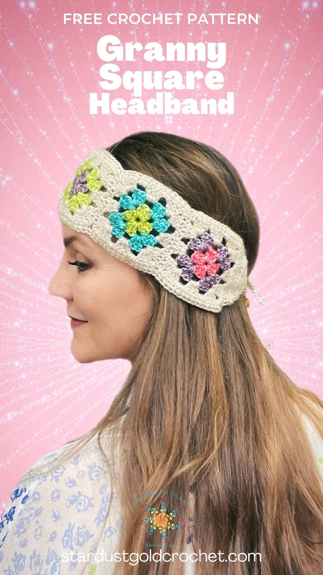 granny square crochet headband free pattern (1)