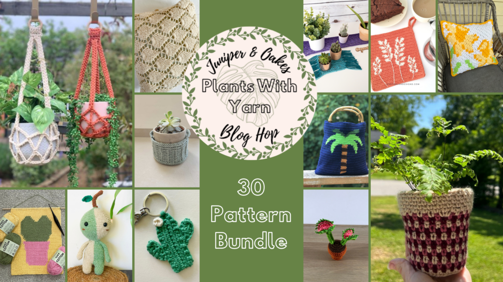 plants with yarn blog hop image