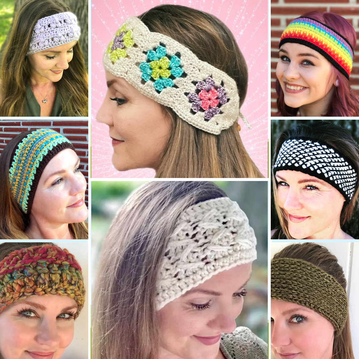 crochet headbands bundle