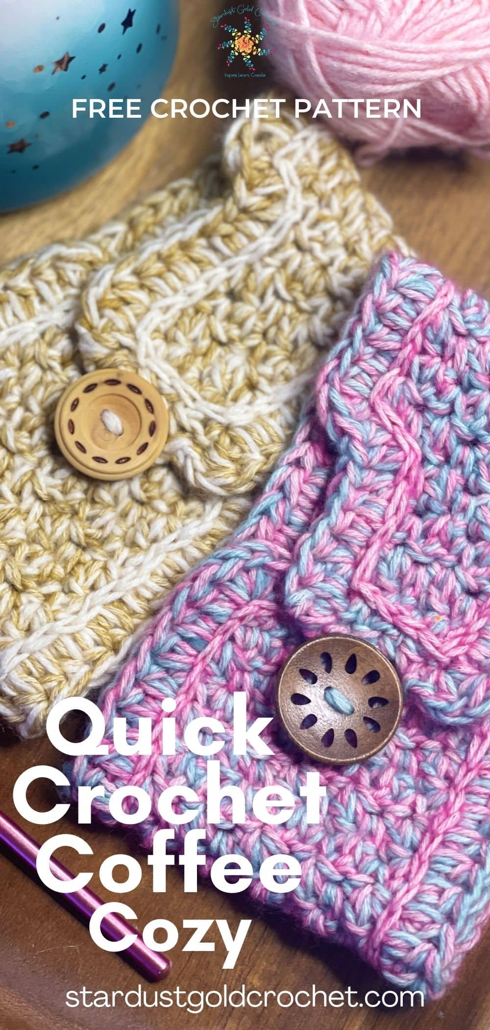 quick coffee cozy crochet pattern (1)