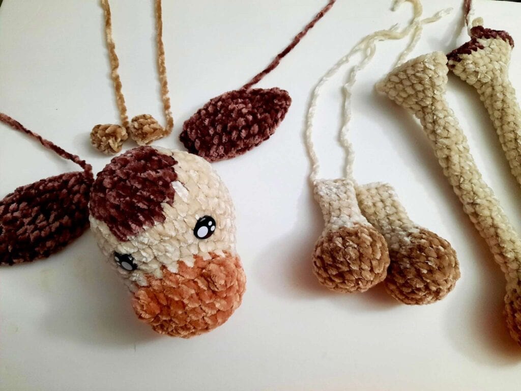 amigurumi deer head ears and legsassembly for deer snuggler crochet pattern