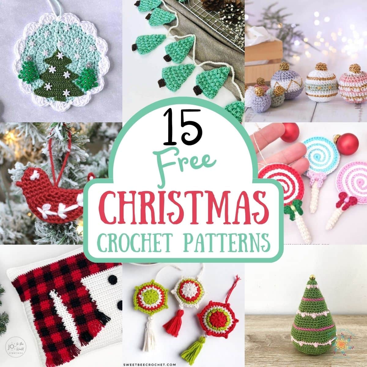 15 free christmas crochet patterns