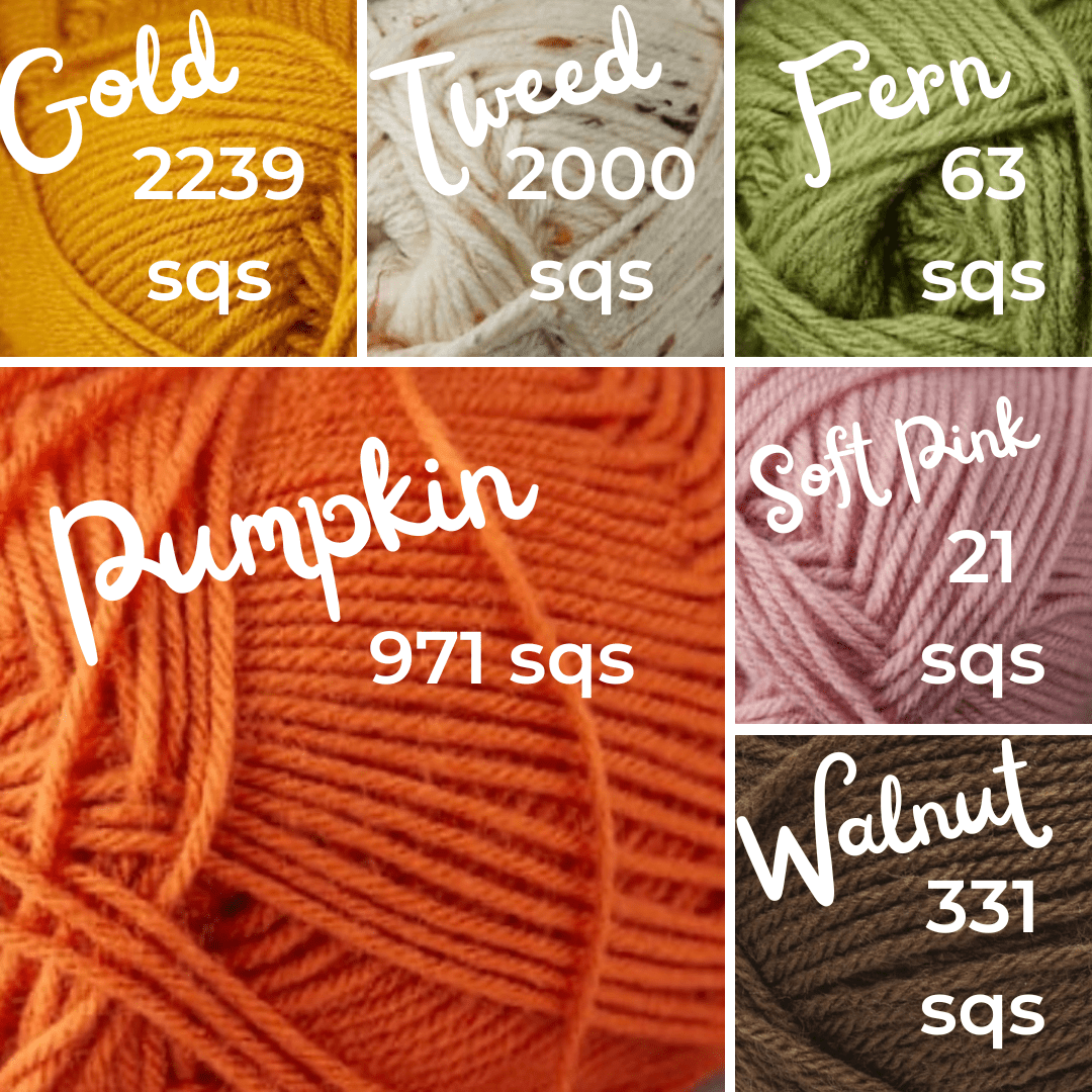Two Color Graphghan Row by Row Fall Crochet Blanket | Mystery CAL - Stardust Gold Crochet