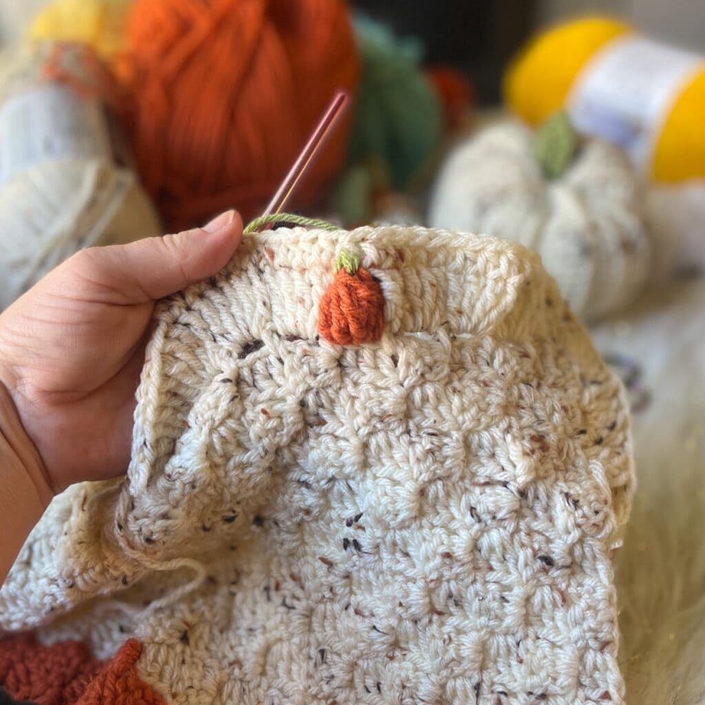 Cutest Kawaii Crochet Pumpkin Blanket Ever! (C2C) - Stardust Gold Crochet