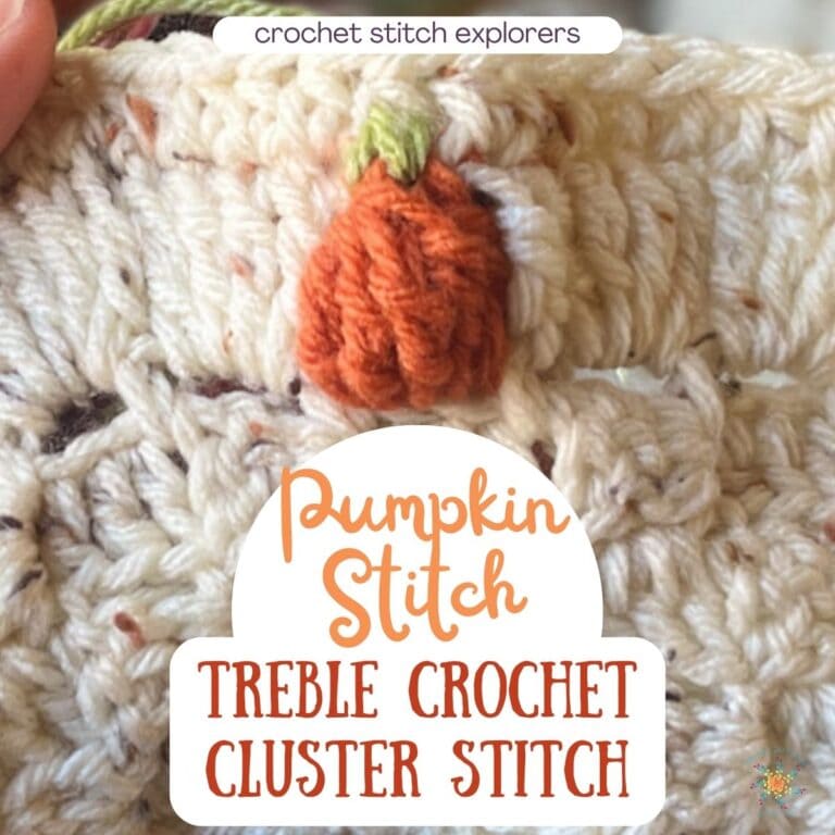 Crochet Pumpkin Stitch Tutorial step by step