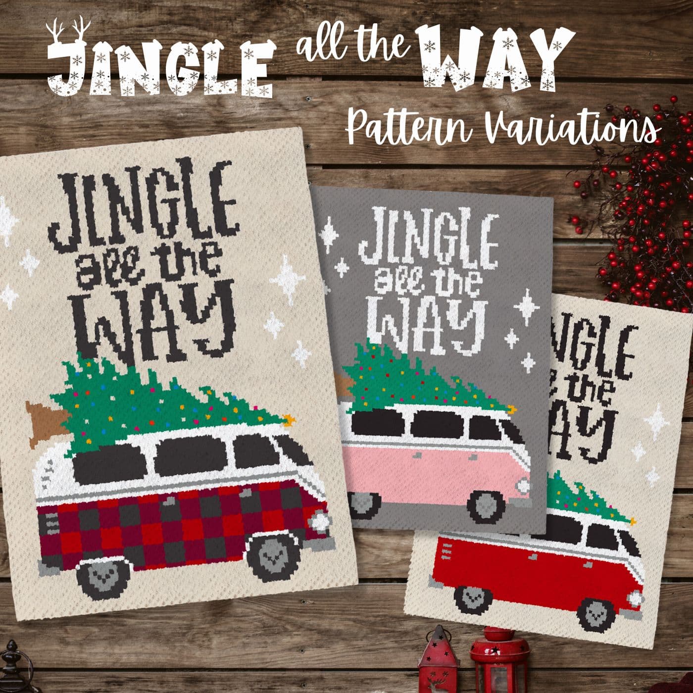 Jingle All The Way (Free Crochet Christmas Blanket Pattern) Stardust