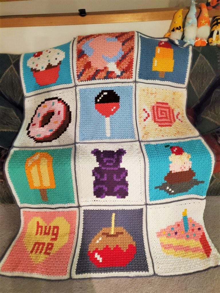 sweet treats blanket by valerie crochet story of kindness