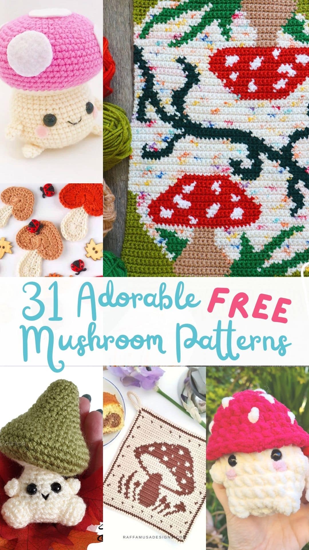 31 Free Crochet Mushroom Patterns that are so Adorable - Stardust