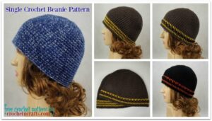 50 Best FREE Men's Crochet Beanie Patterns (by Skill Level) - Stardust ...