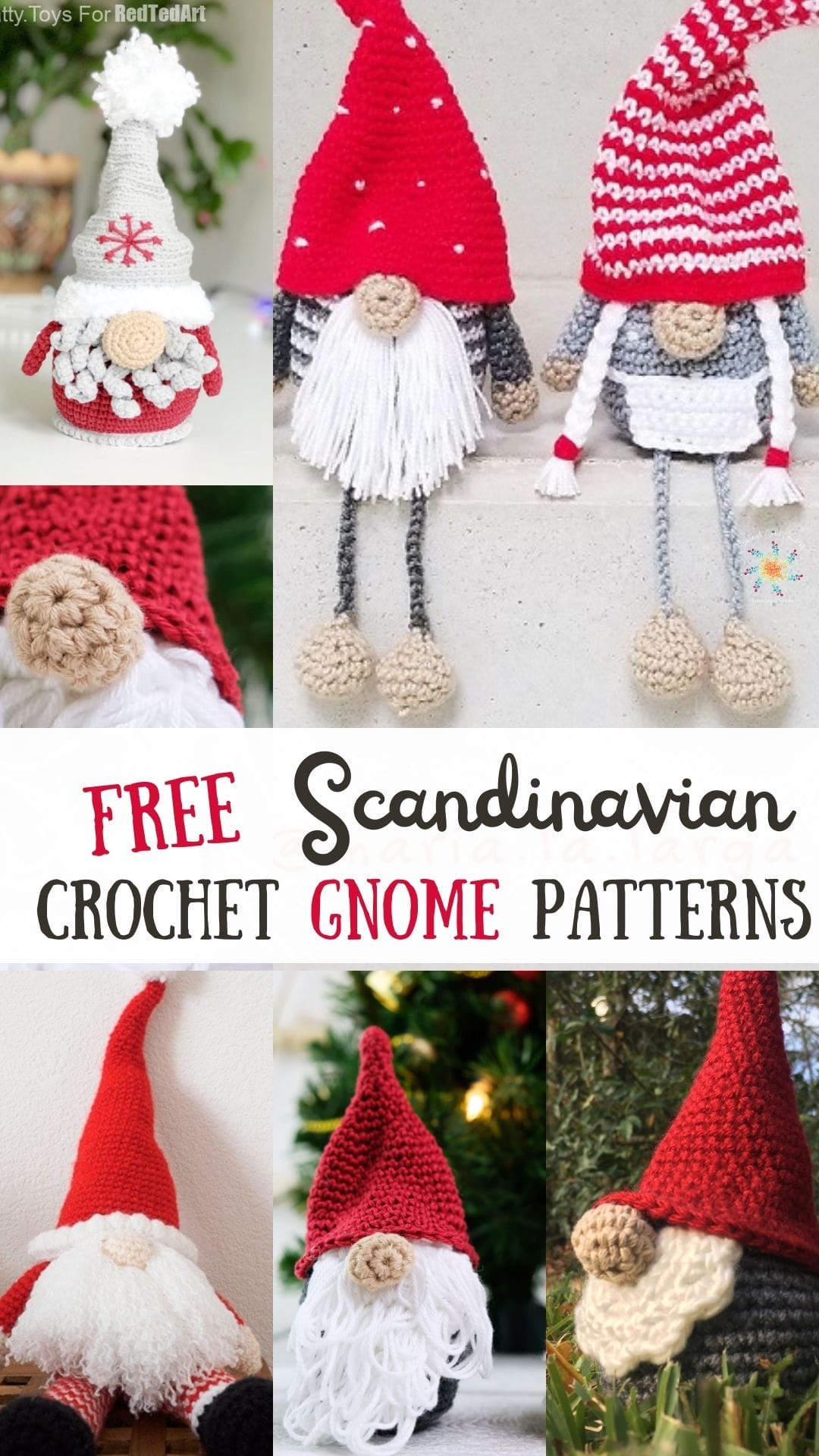 The Cutest Free Scandinavian Crochet Gnome Patterns You'll Love