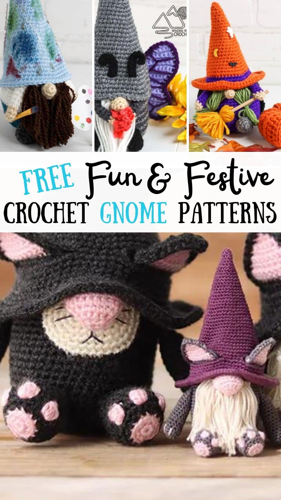Fun and Festive crochet gnome patterns