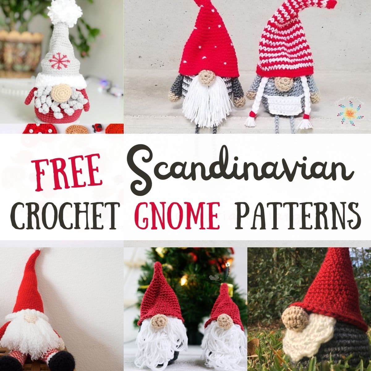 Scandinavian crochet gnome patterns