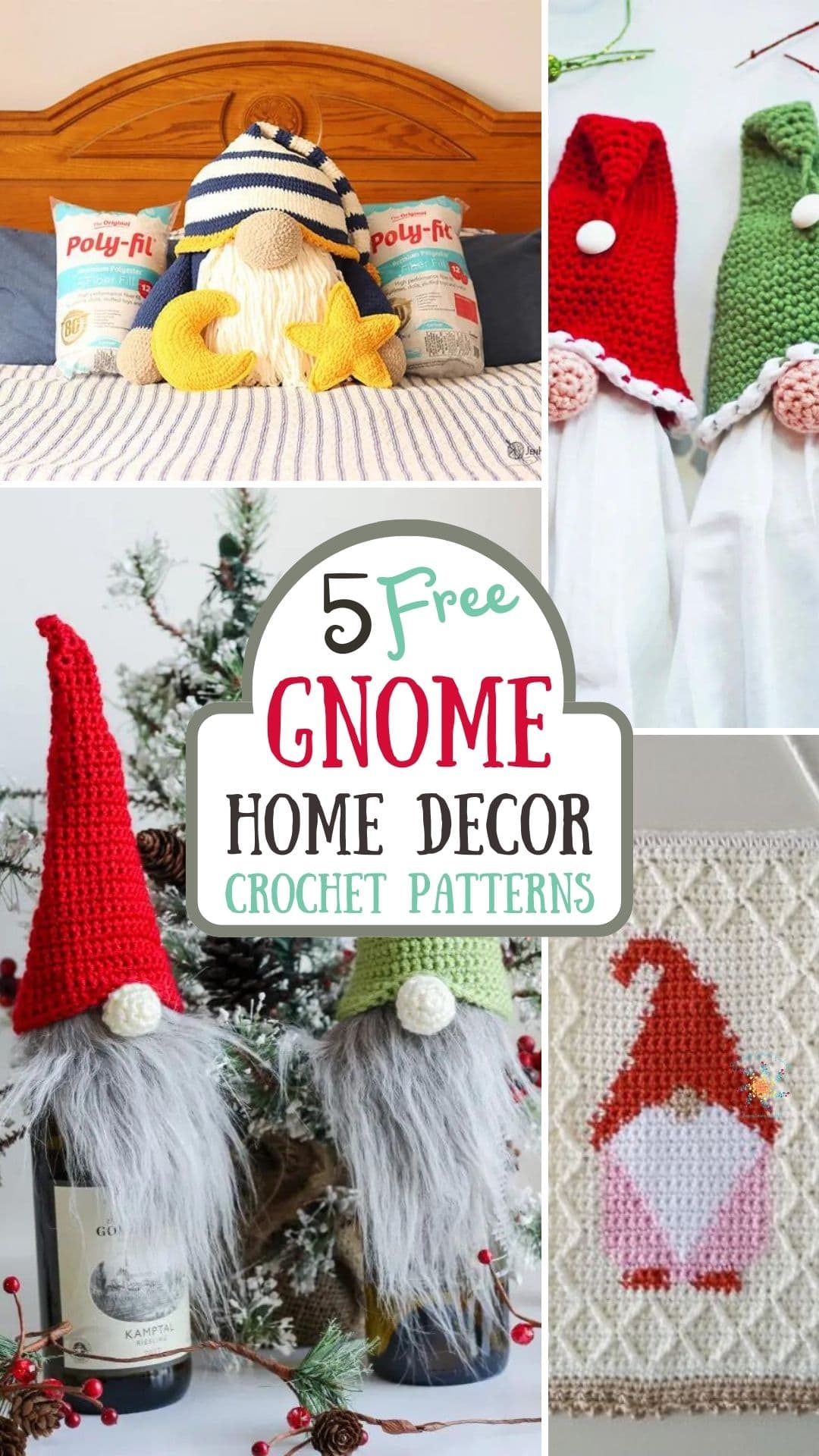 free gnome home decor crochet patterns