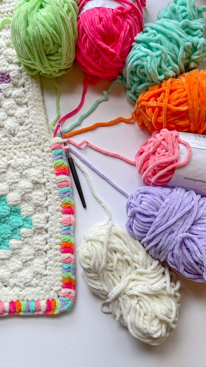 Crochet Puff Stitch Border (5)