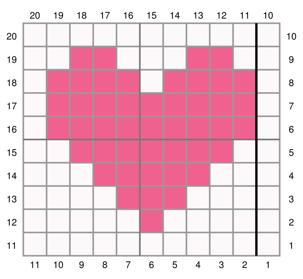 Heart Square - Stitch Fiddle