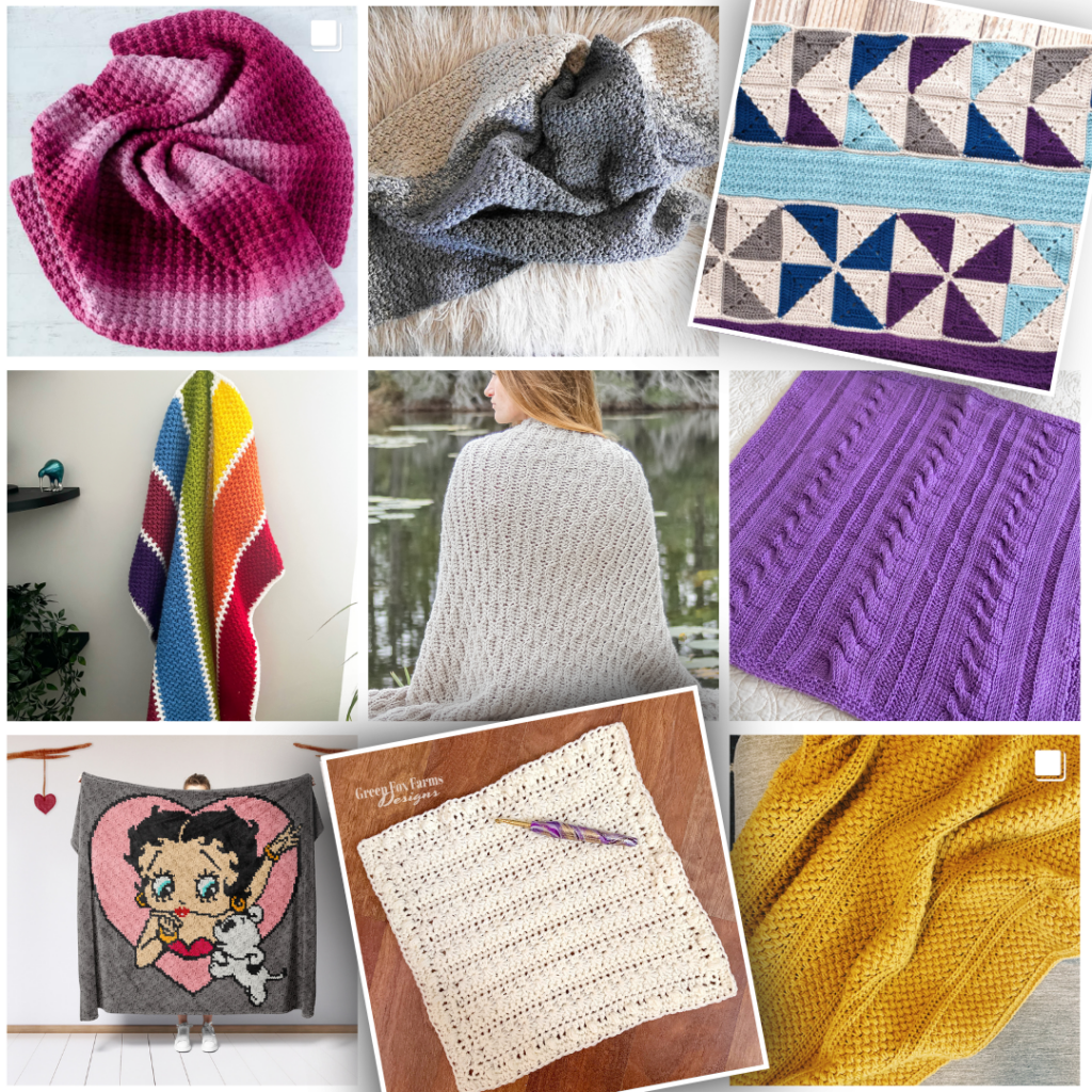 Crochet blankets bundle