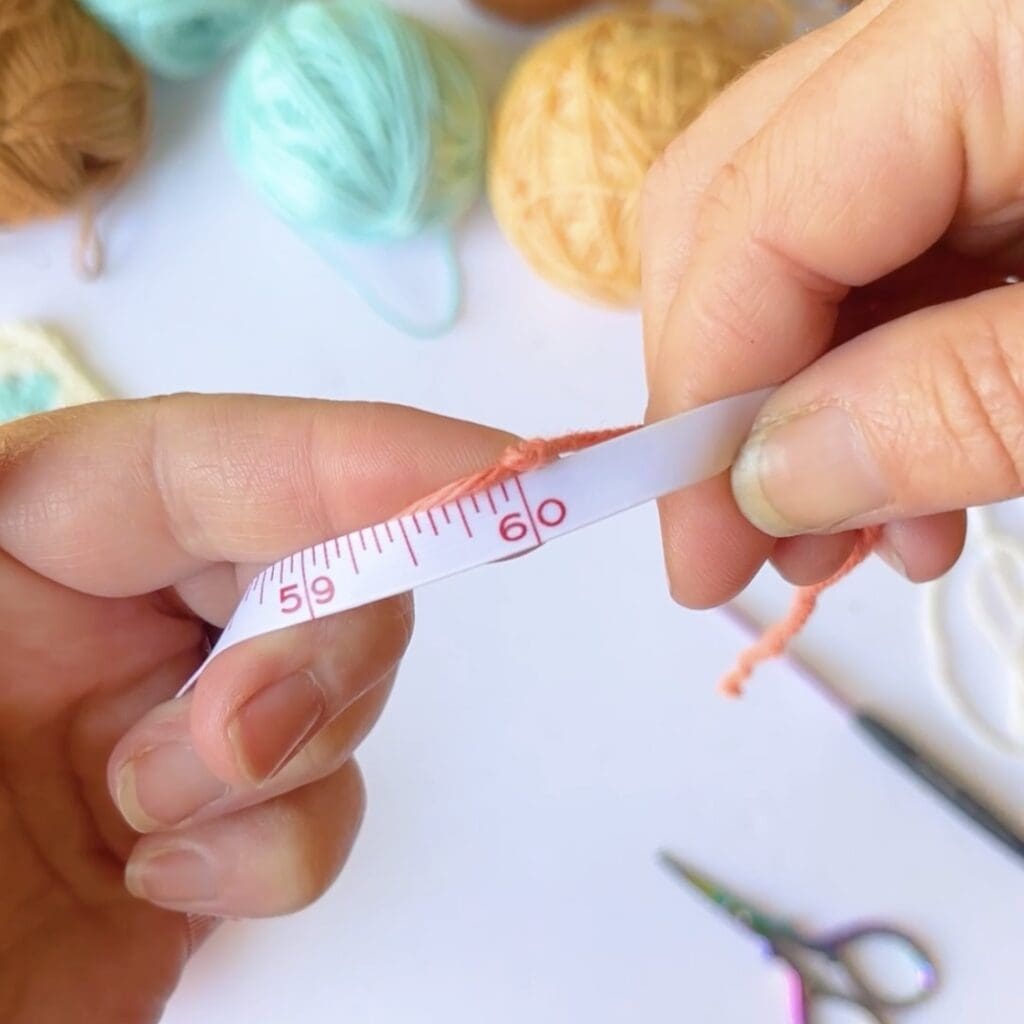 crochet your first round then measure it