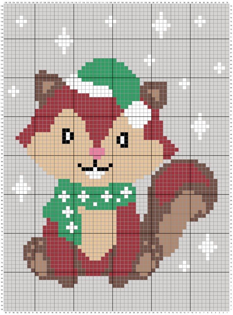 Adorable Crochet Chipmunk Blanket Pattern | Winter Woodland Animals CAL ...