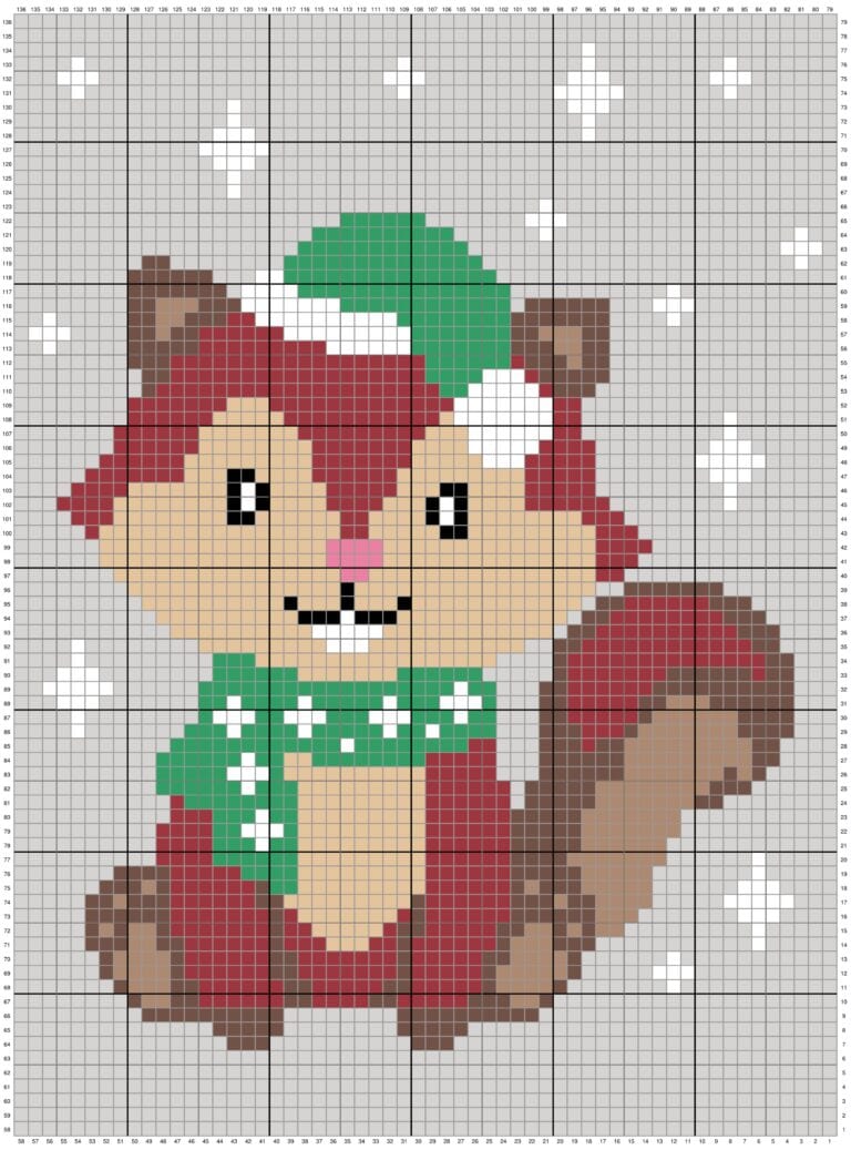 Adorable Crochet Chipmunk Blanket Pattern | Winter Woodland Animals CAL ...