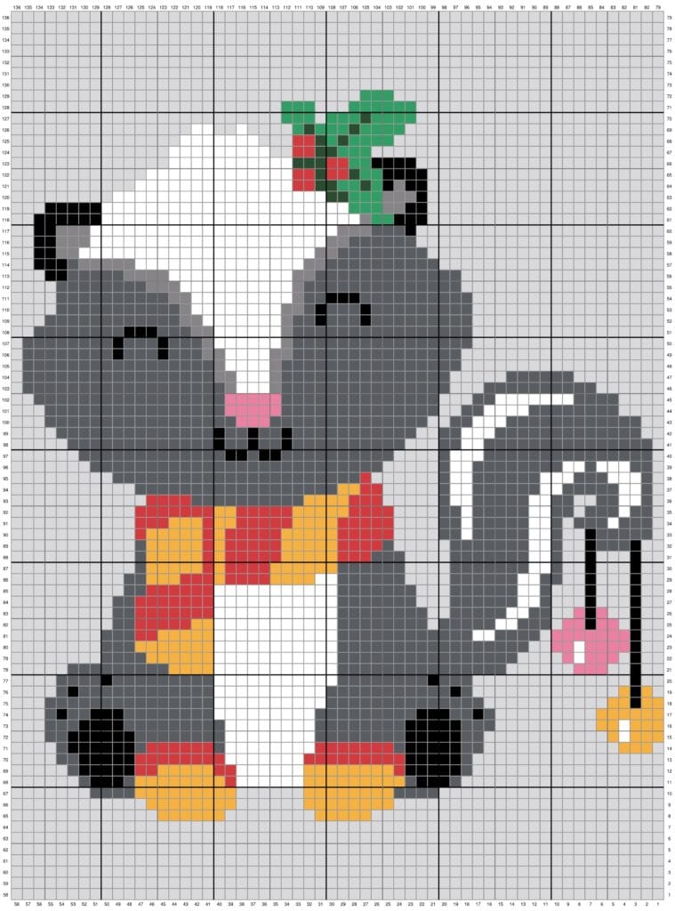 Crochet Skunk Blanket Pattern | Winter Woodland Animals CAL - Stardust ...