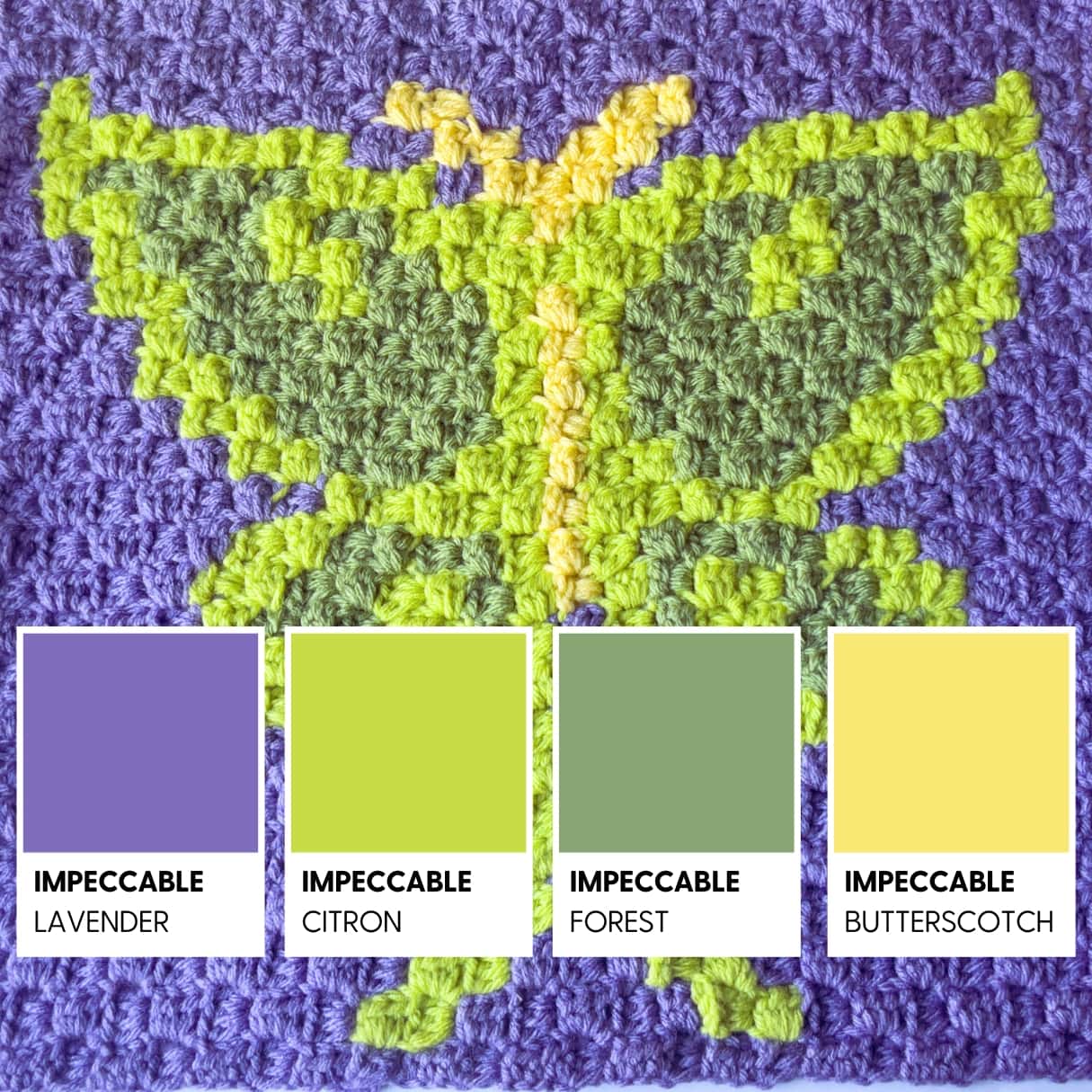 Yarn Colors for Luna Moth + Color Palettes
