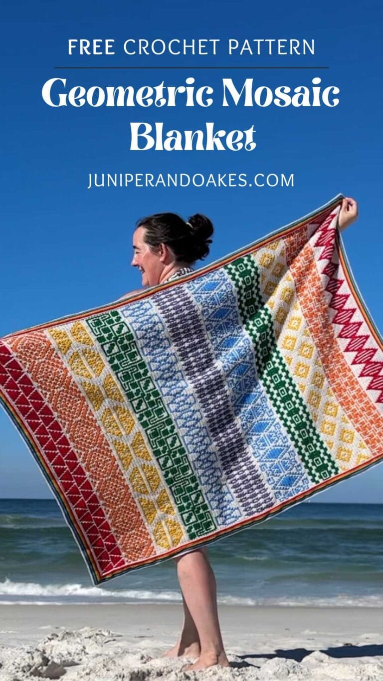 Mosaic in A Month Blanket CAL hosted by Juniper & Oakes - Stardust Gold ...