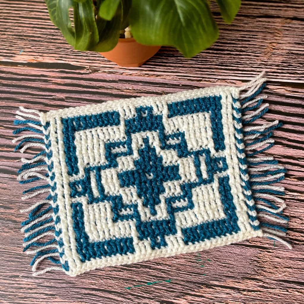 Middle East Inspired Mosaic Crochet Blanket